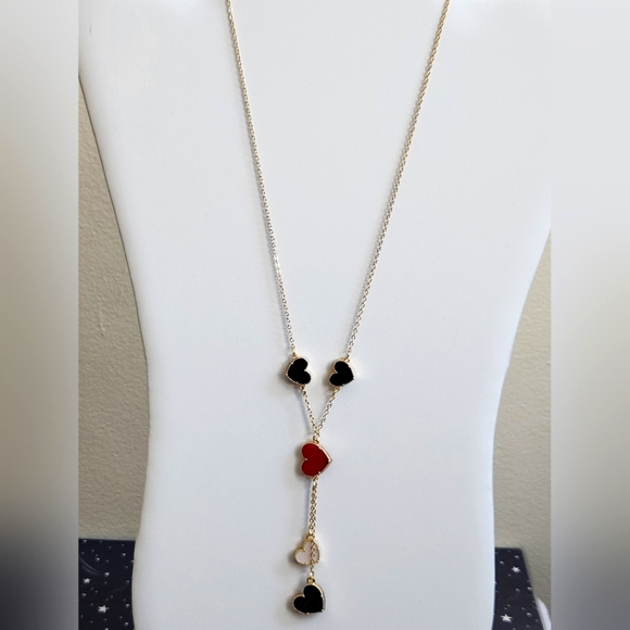 vca heart multicolor long necklace *new - Picture 2 of 5